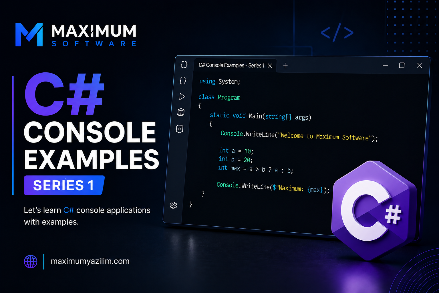 C# Console Examples Series 1